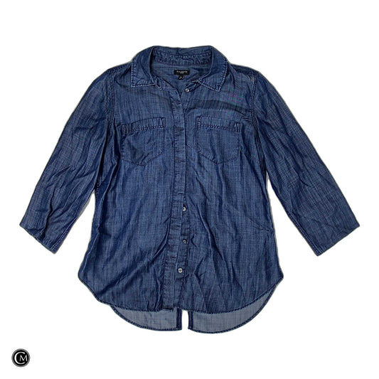 Top 3/4 Sleeve By Talbots In Blue, Size: Sp image 1