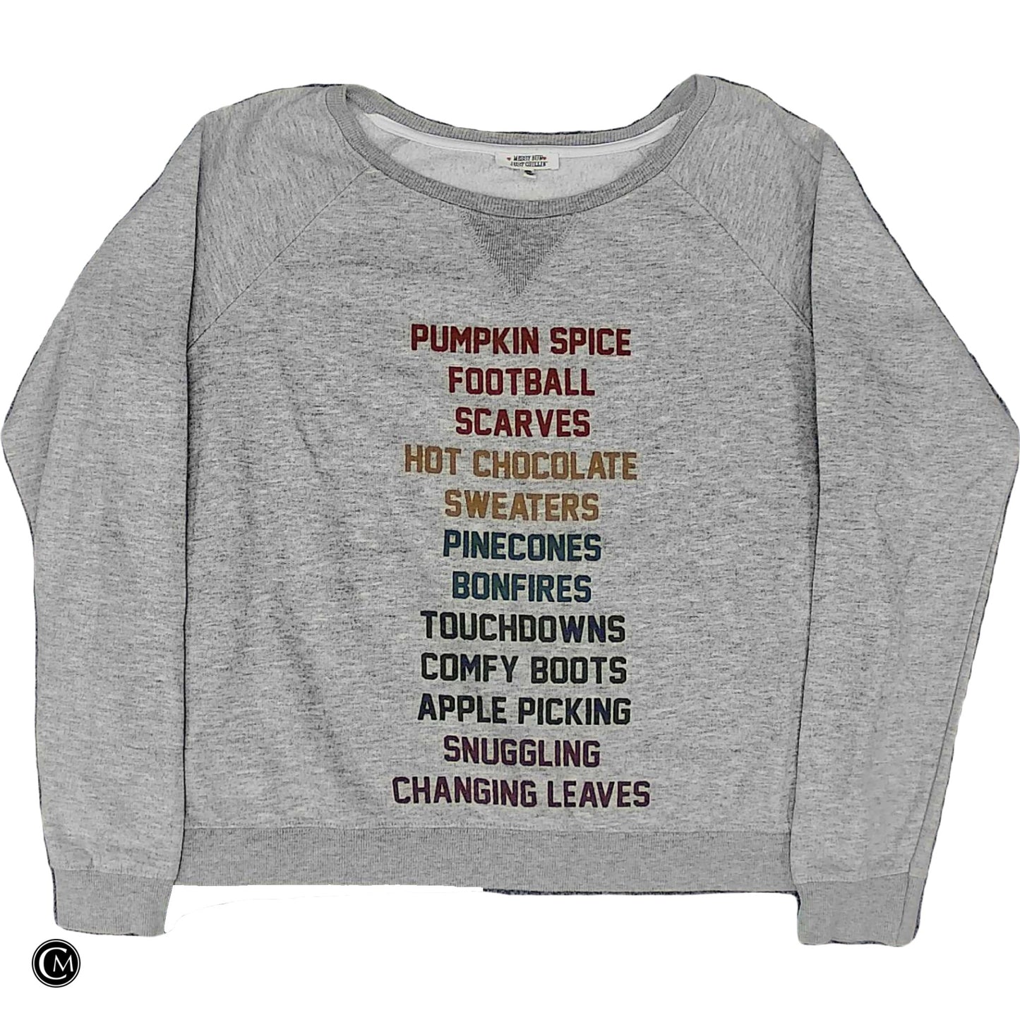 Sweatshirt Crewneck By Clothes Mentor In Grey, Size: L image 1