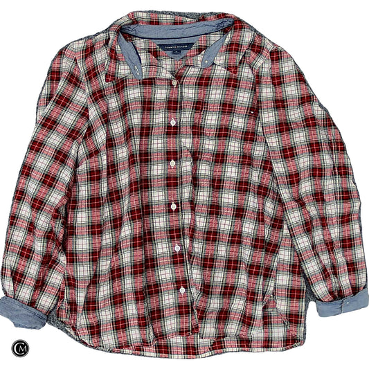 Top Ls By Tommy Hilfiger In Plaid Pattern, Size: Xl image 1