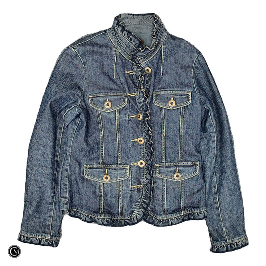 Jacket Denim By Louie In Blue Denim, Size: S image 1
