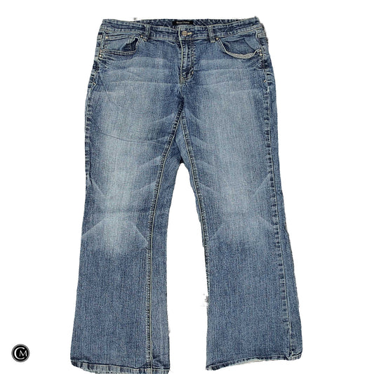 Jeans Boot Cut By White House Black Market In Blue Denim, Size: 14 image 1