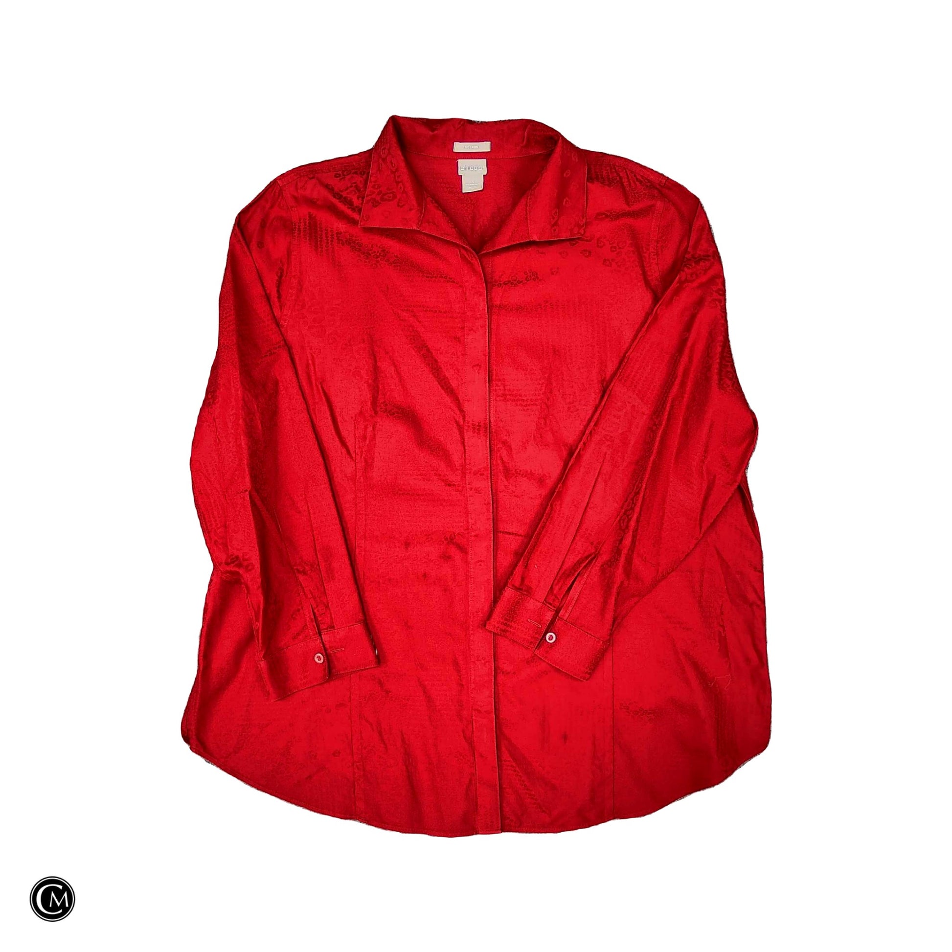 Top Ls By Chicos In Red, Size: 1x image 1