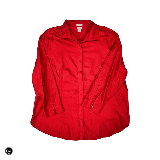 Top Ls By Chicos In Red, Size: 1x image 1