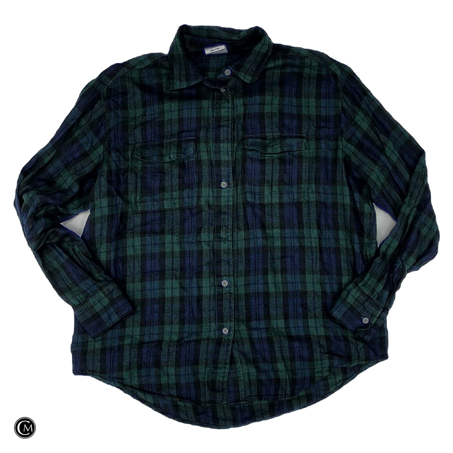 Top Ls By Gap In Blue & Green, Size: Xs image 1