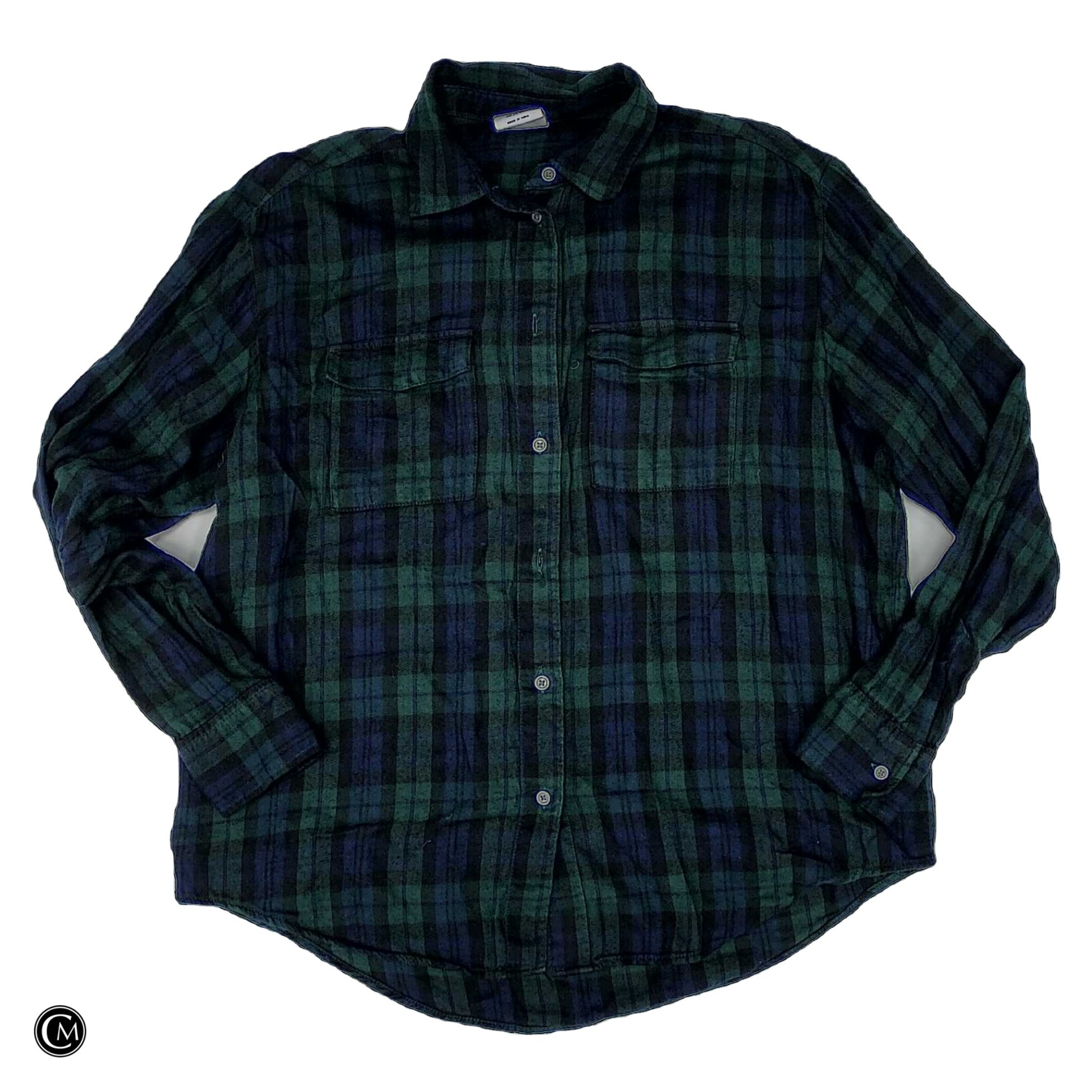 Top Ls By Gap In Blue & Green, Size: Xs image 1