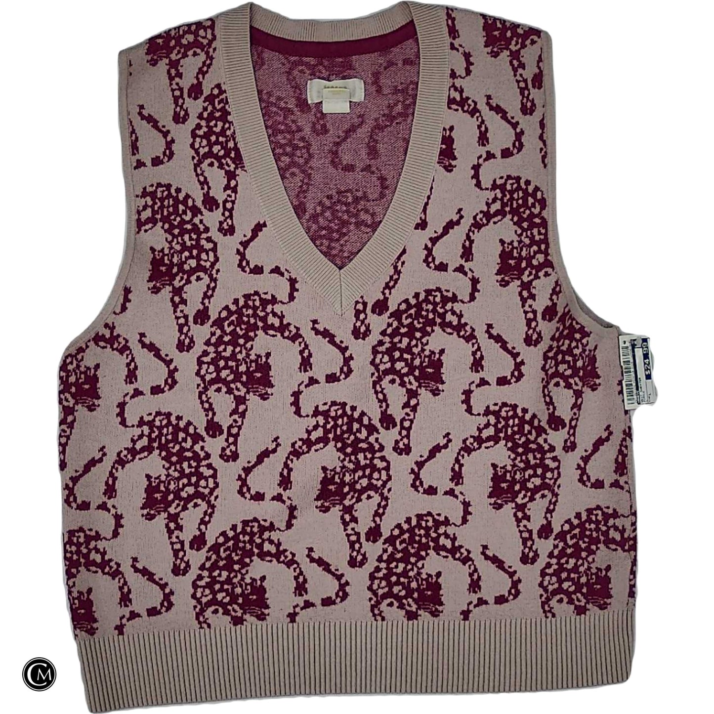 Vest Sweater By Maeve In Purple, Size: L image 1