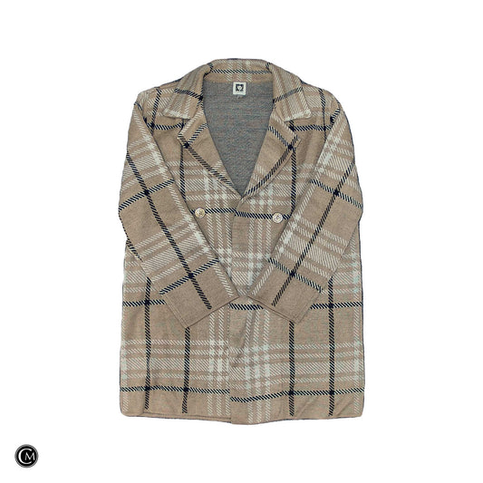 Sweater Cardigan By Anne Klein In Black & Brown, Size: L image 1