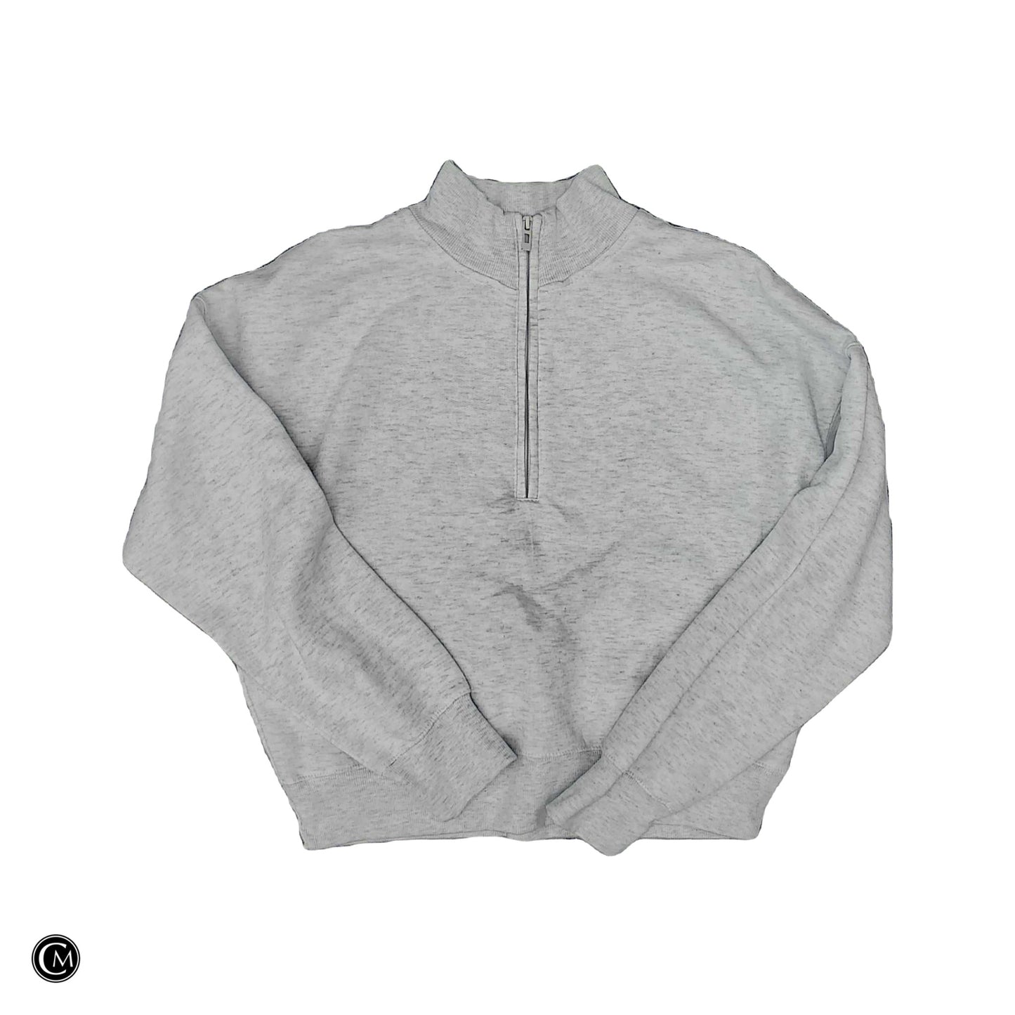 Sweatshirt Collar By Clothes Mentor In Grey, Size: Xl image 1