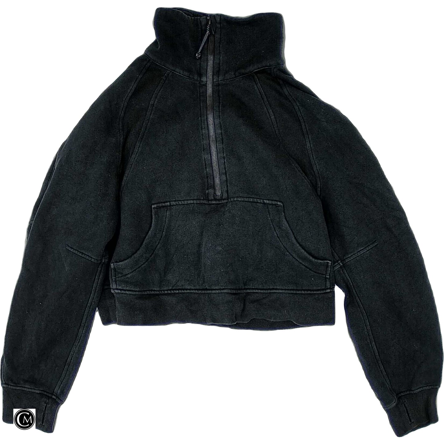 Athletic Sweatshirt Collar By Lululemon In Black, Size: Xs image 1