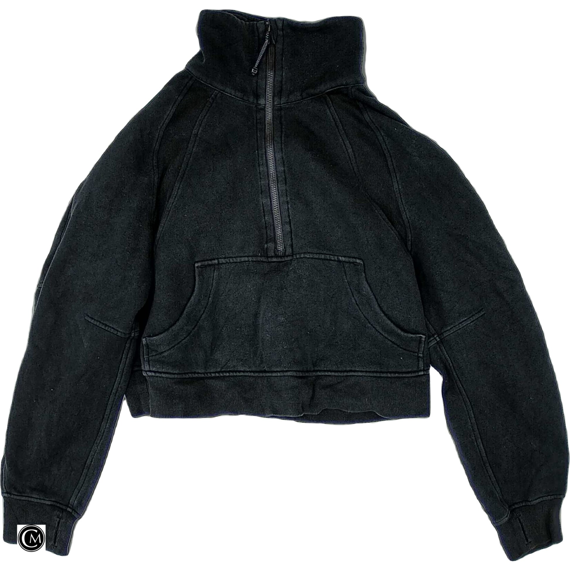 Athletic Sweatshirt Collar By Lululemon In Black, Size: Xs image 1