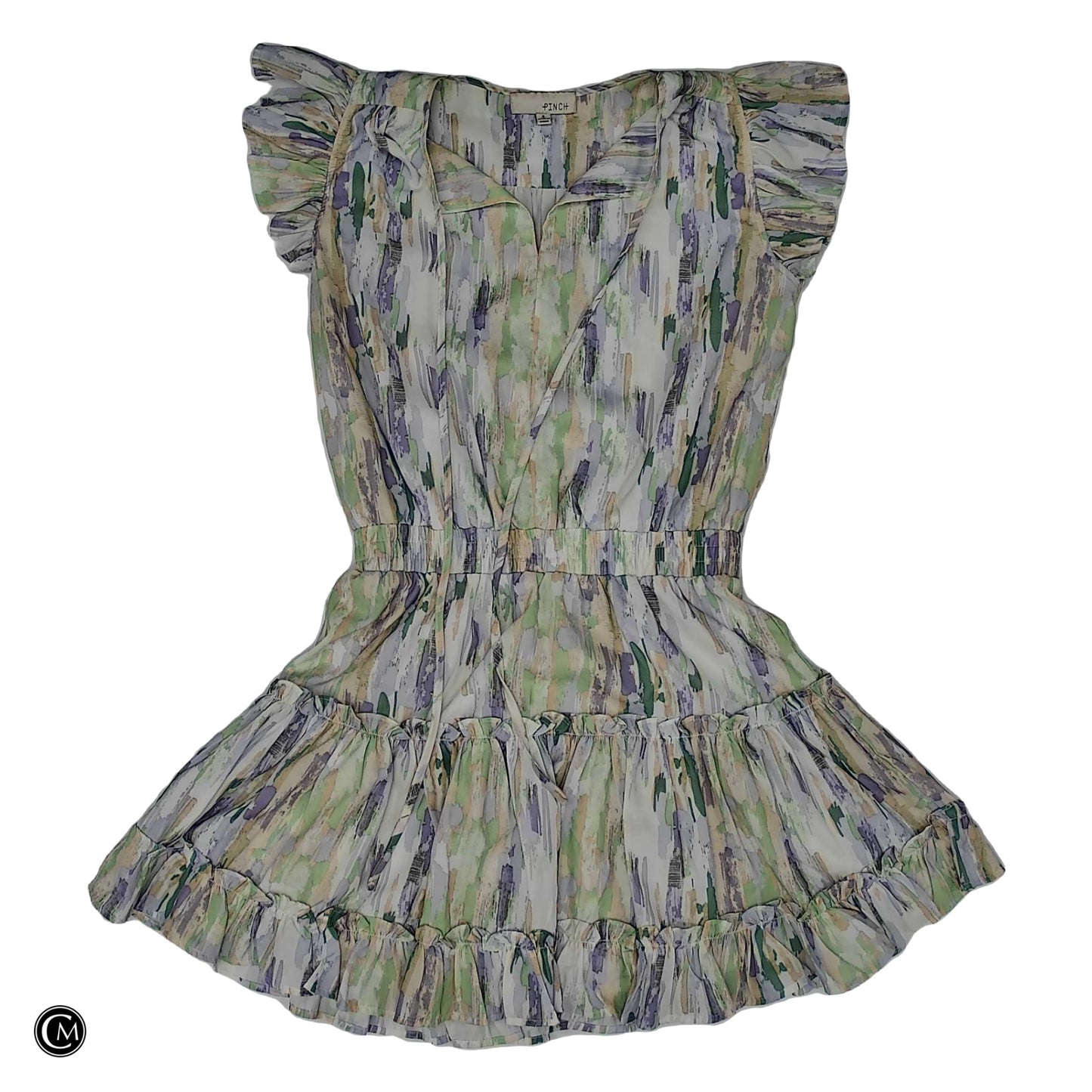 Dress Casual Short By Pinch In Green & Purple, Size: S image 1