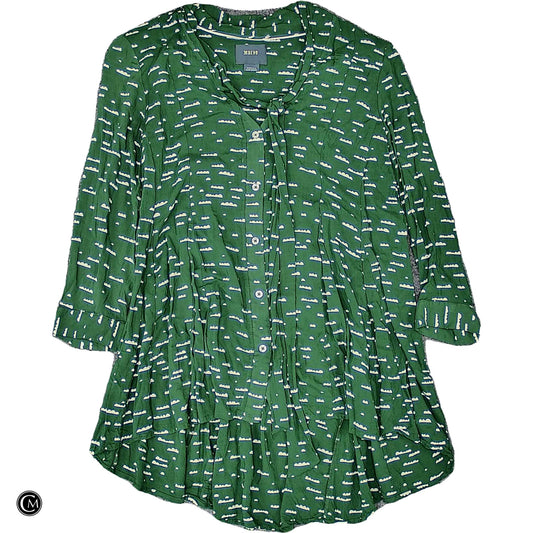 Top 3/4 Sleeve By Maeve In Green, Size: Xs image 1