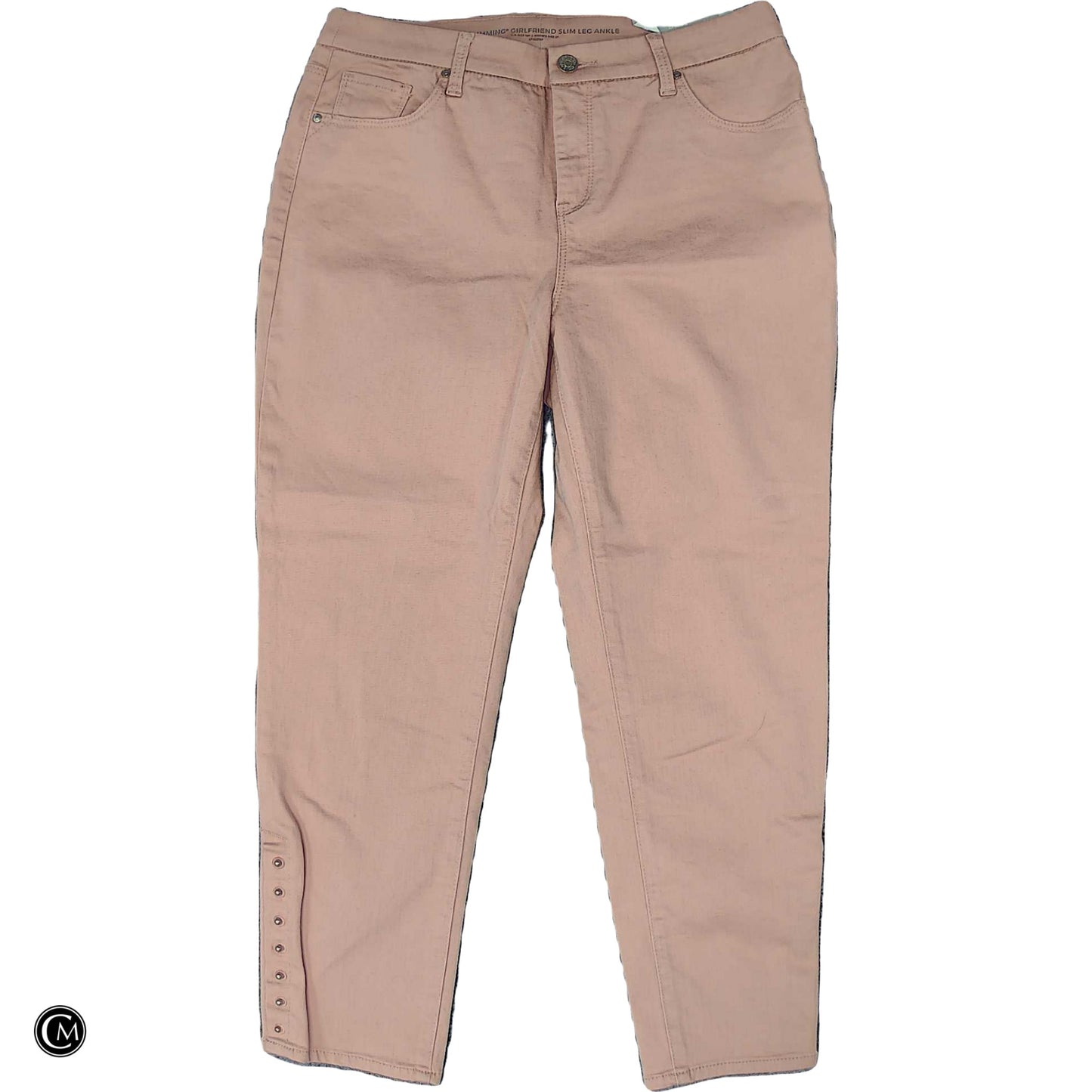 Jeans Boyfriend By Chicos In Pink Denim, Size: 2p image 1