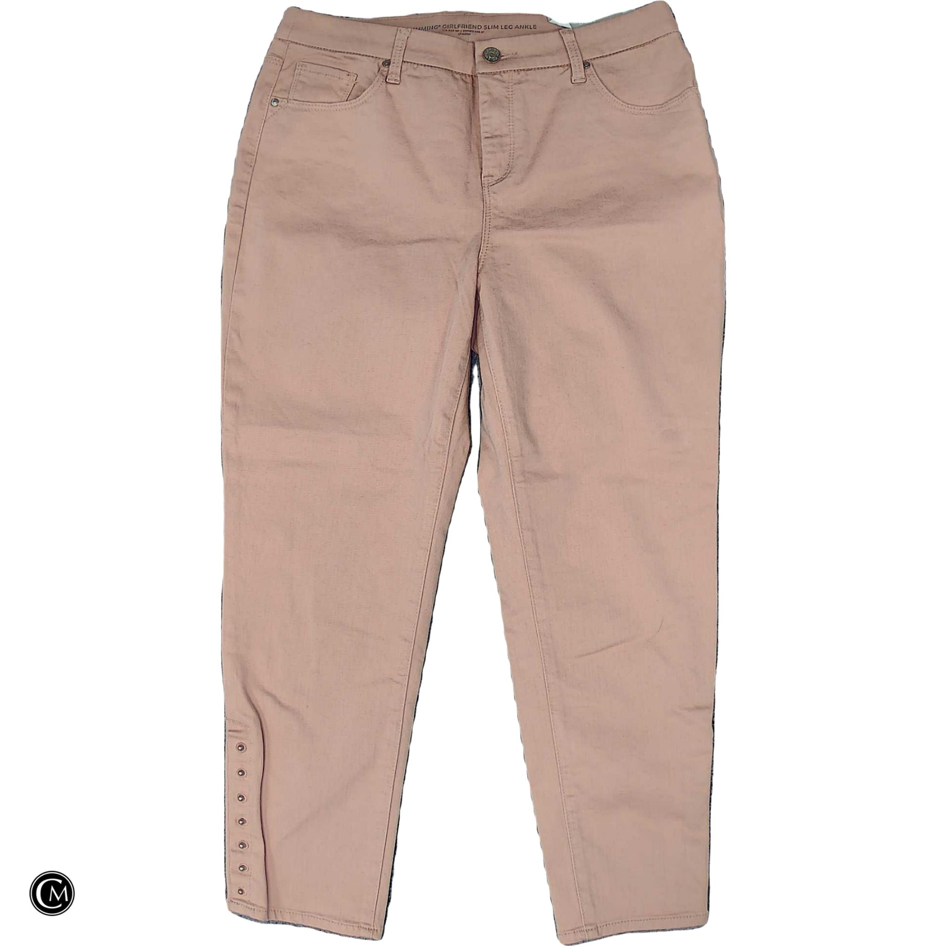 Jeans Boyfriend By Chicos In Pink Denim, Size: 2p image 1