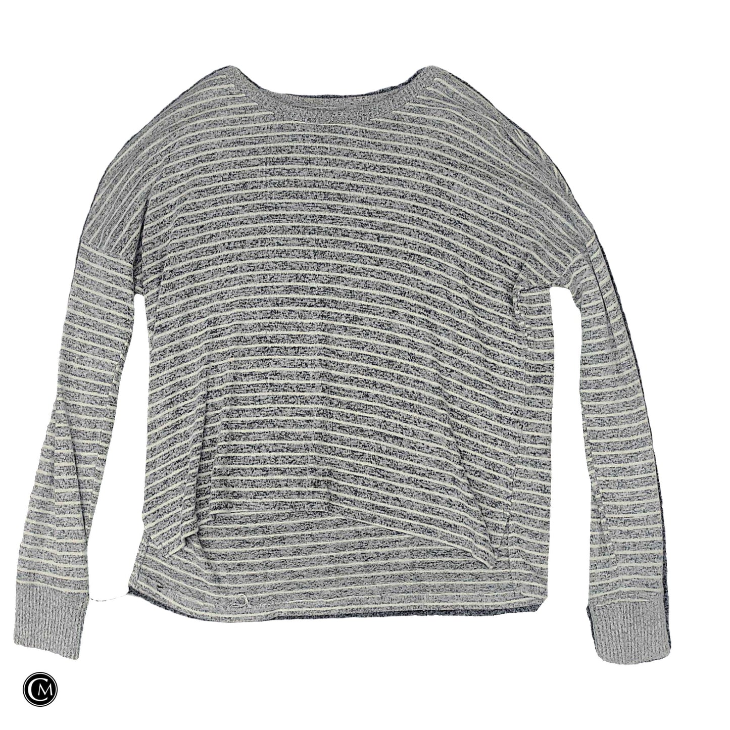 Top Ls By Clothes Mentor In Grey & White, Size: S image 1