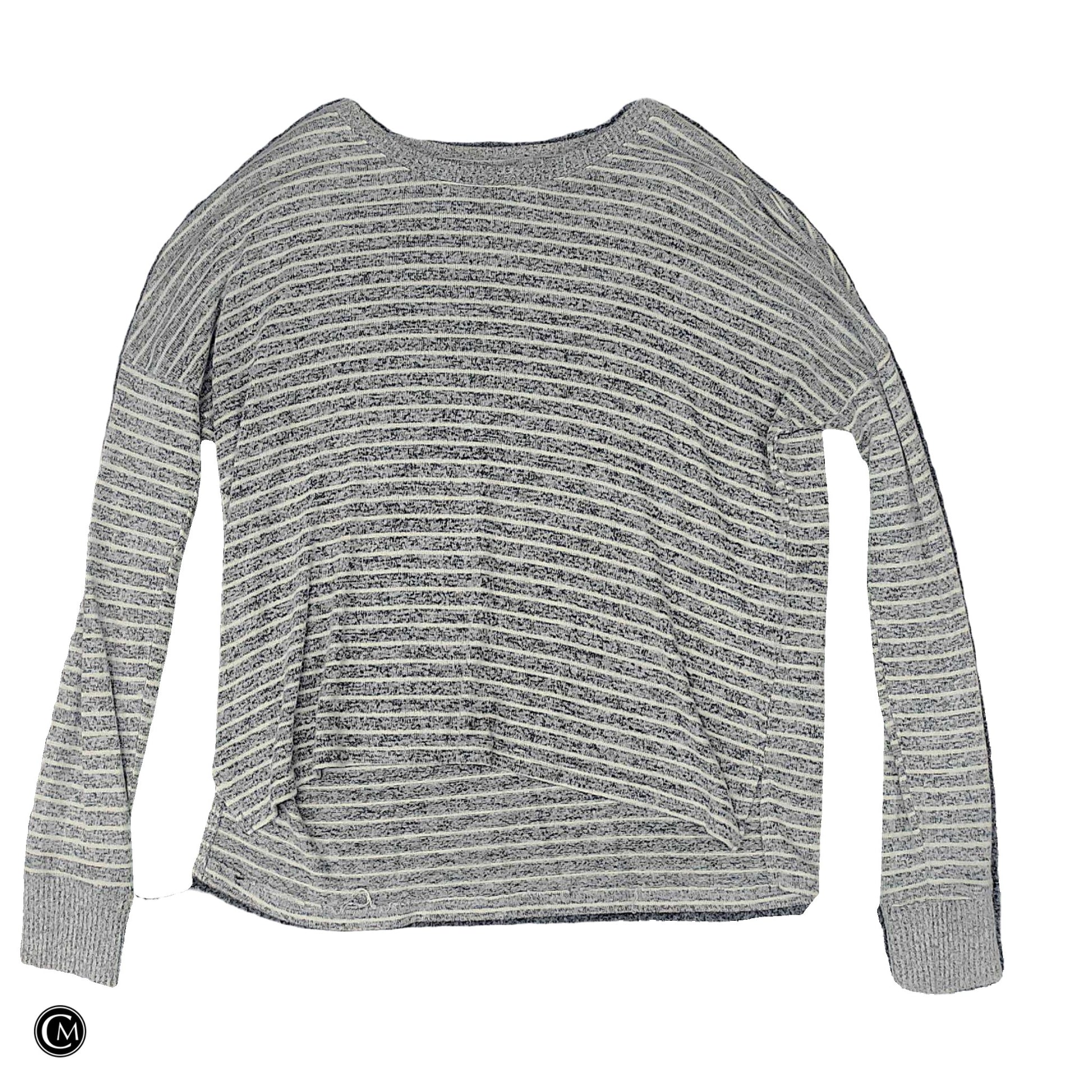 Top Ls By Clothes Mentor In Grey & White, Size: S image 1