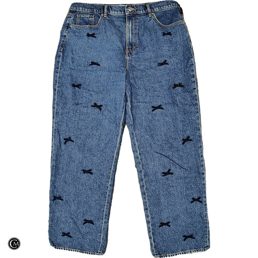 Jeans Straight By Loft In Blue Denim, Size: 12 image 1