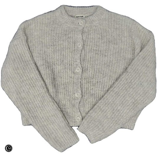 Sweater Cardigan By Open Edit In Cream, Size: L image 1
