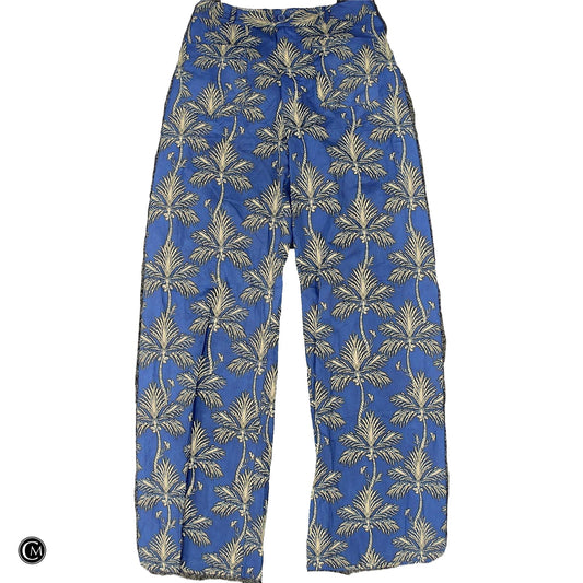 Pants Wide Leg By Zara In Blue & Cream, Size: 0 image 1