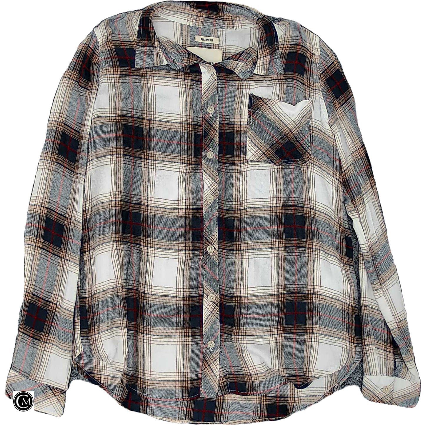 Top Ls By Thread And Supply In Plaid Pattern, Size: S image 1