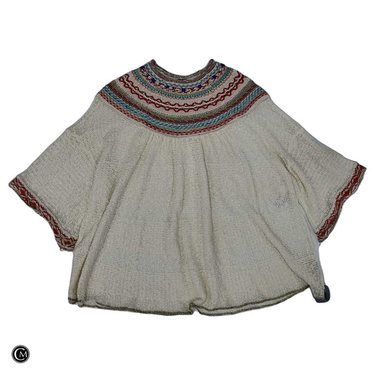 Top 3/4 Sleeve By Free People In Cream, Size: Xs image 1