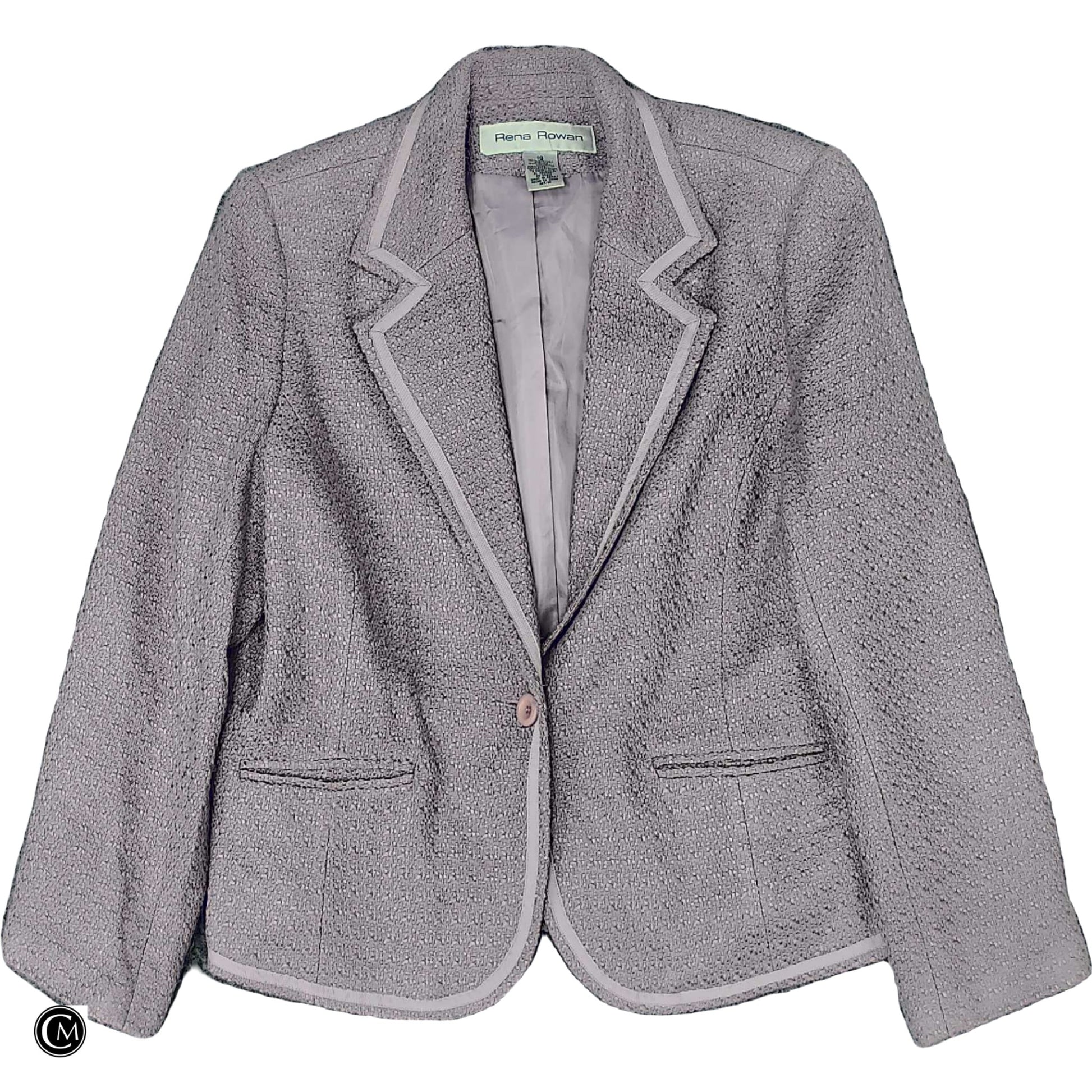 Blazer By Rena Rowan In Purple, Size: Xl image 1