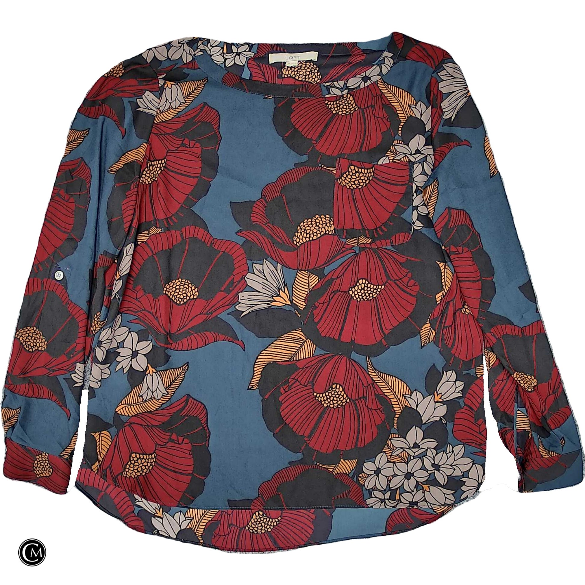Top Ls By Loft In Blue & Red, Size: M image 1