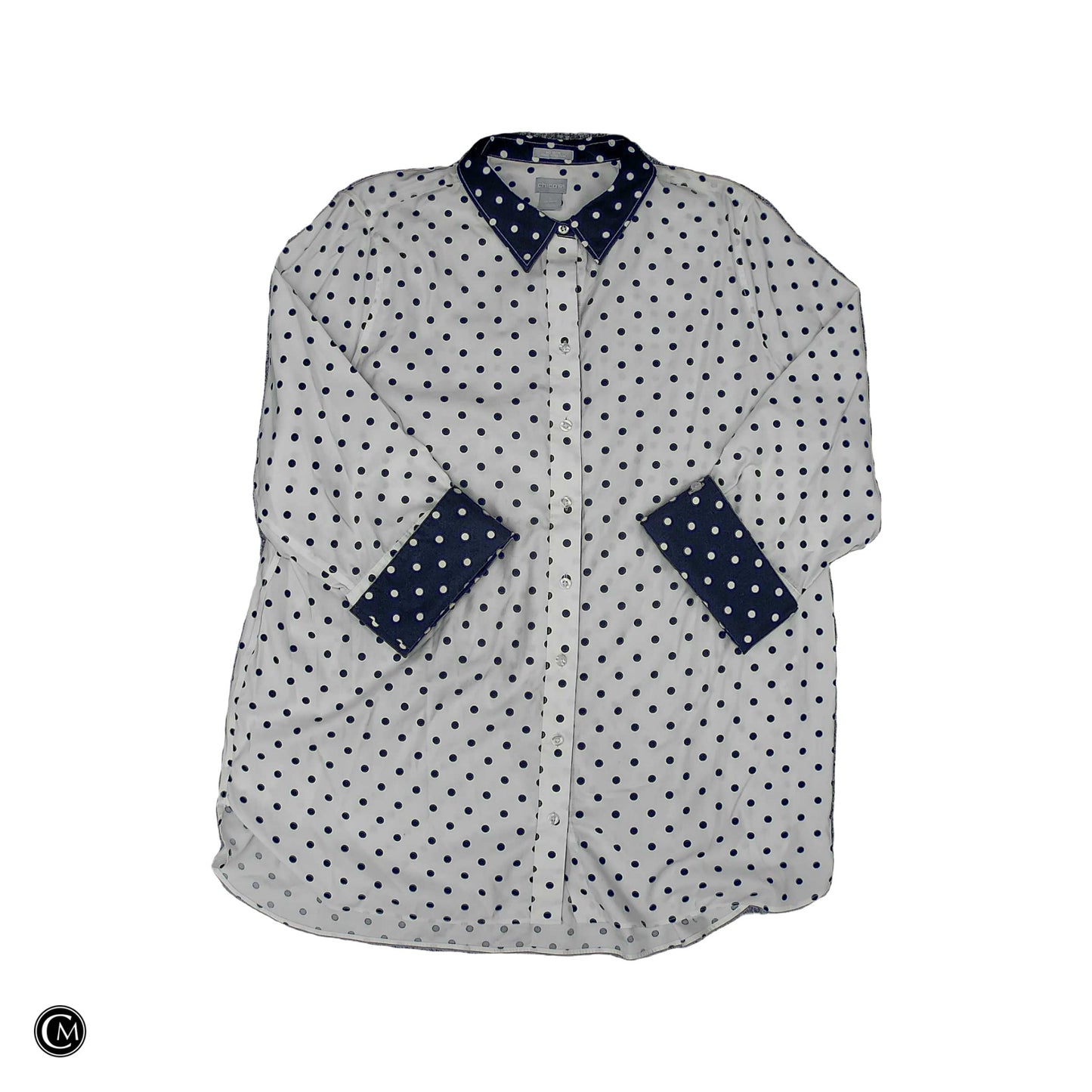 Top Ls By Chicos In Polkadot Pattern, Size: 1x image 1