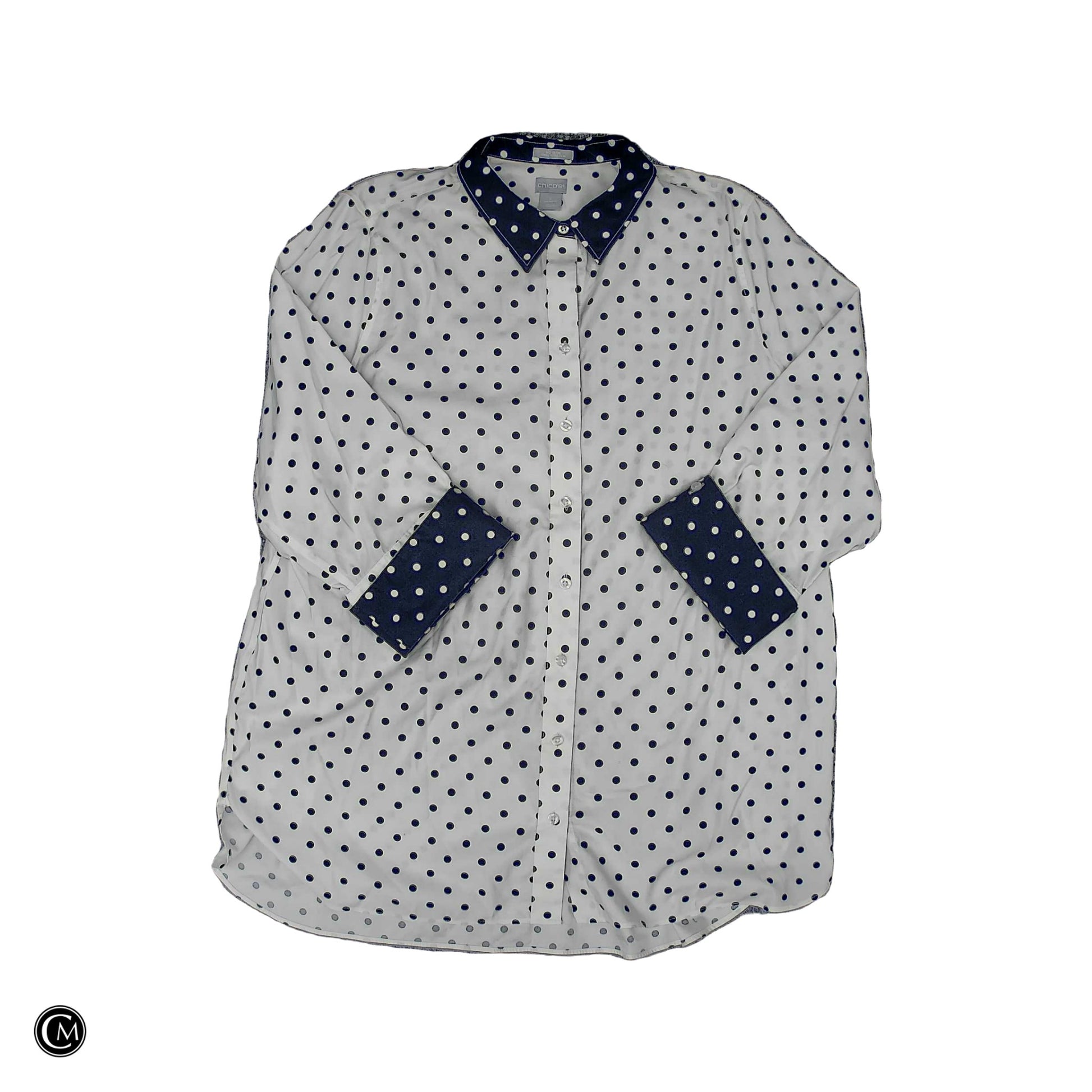 Top Ls By Chicos In Polkadot Pattern, Size: 1x image 1