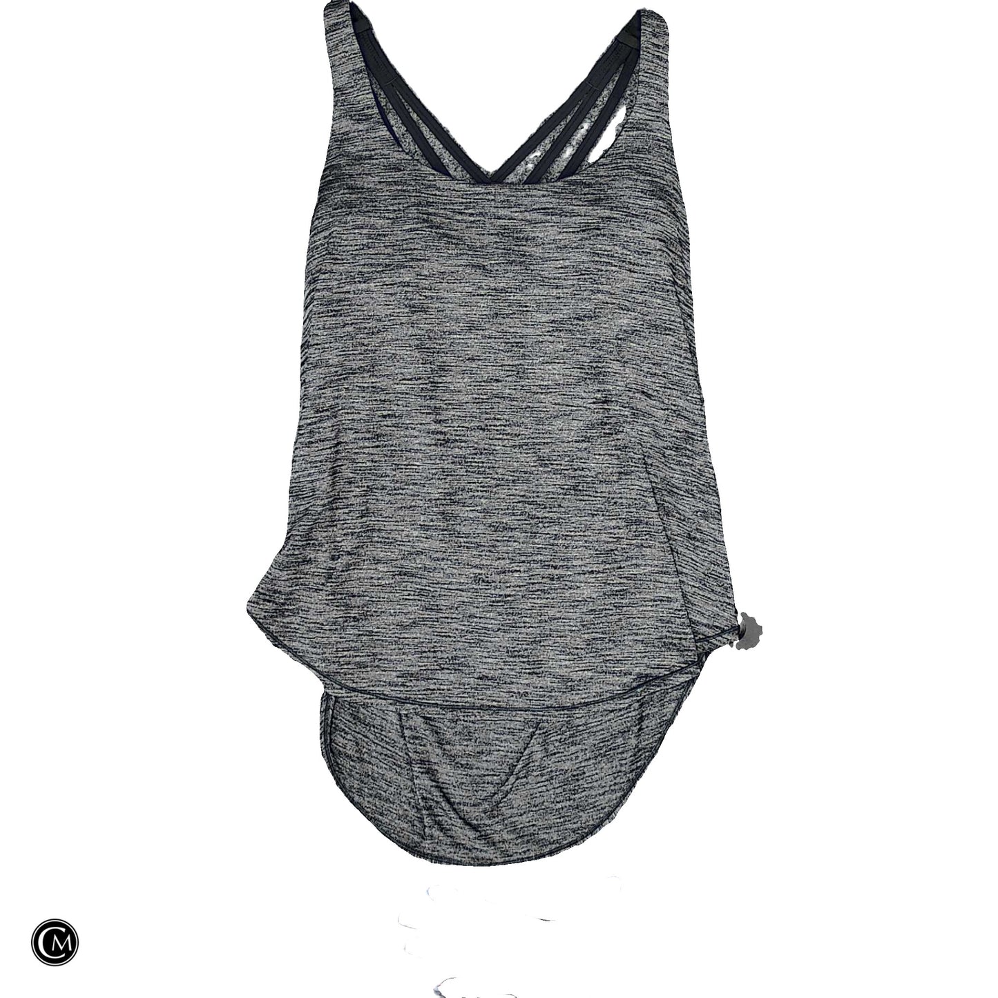 Athletic Tank Top By Lululemon In Black & Grey, Size: M image 1