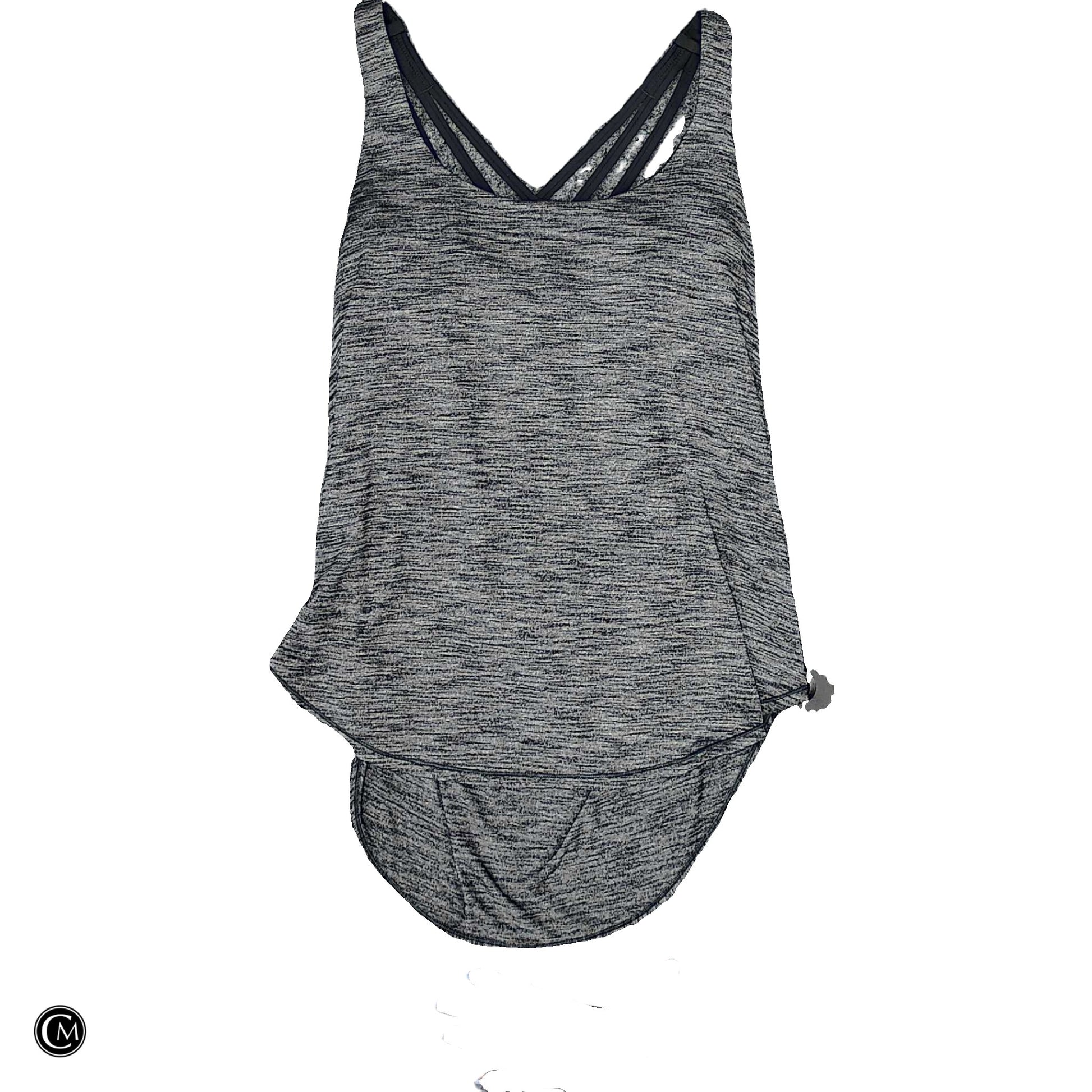 Athletic Tank Top By Lululemon In Black & Grey, Size: M image 1