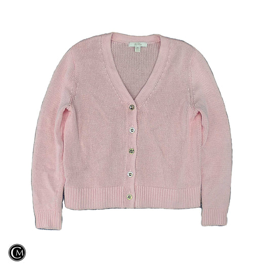 Sweater Cardigan Designer By Lilly Pulitzer In Pink, Size: M image 1