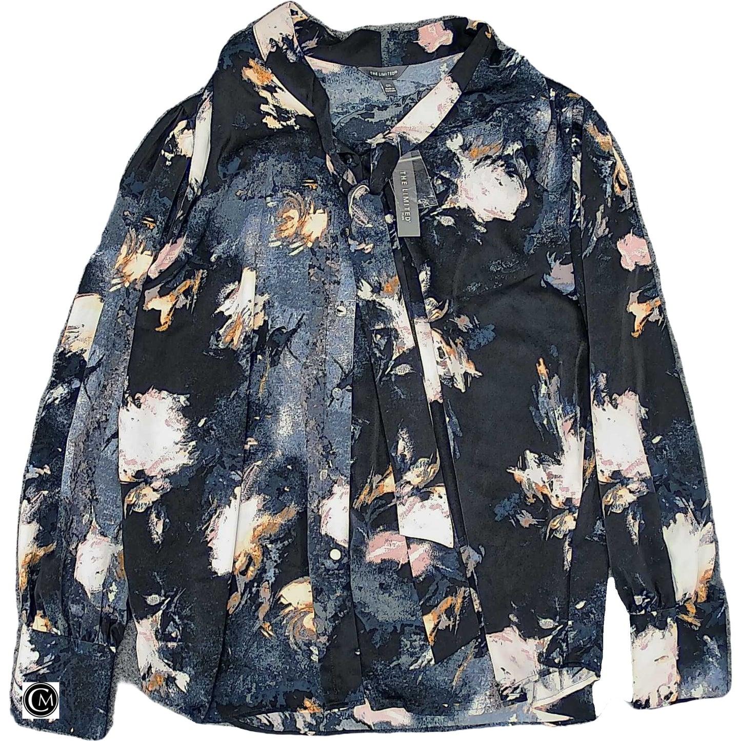 Blouse Ls By Limited In Navy, Size: L image 1