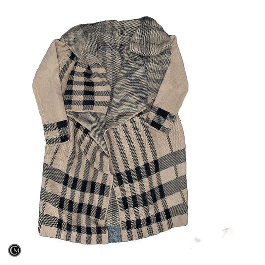 Sweater Cardigan By Clothes Mentor In Black & Brown, Size: M image 1