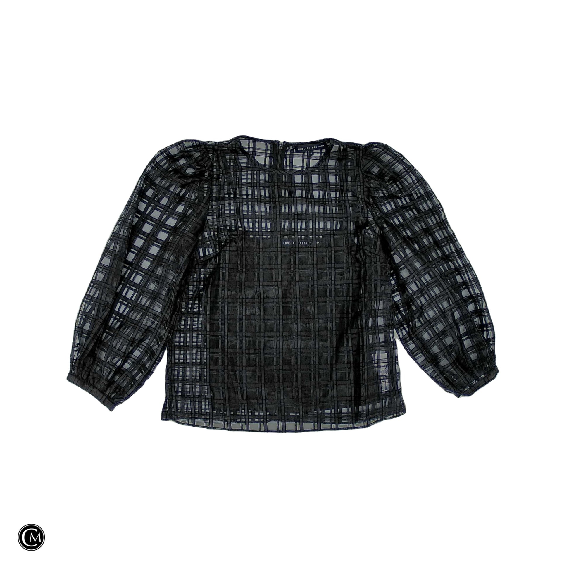 Top Ls By English Factory In Black, Size: S image 1