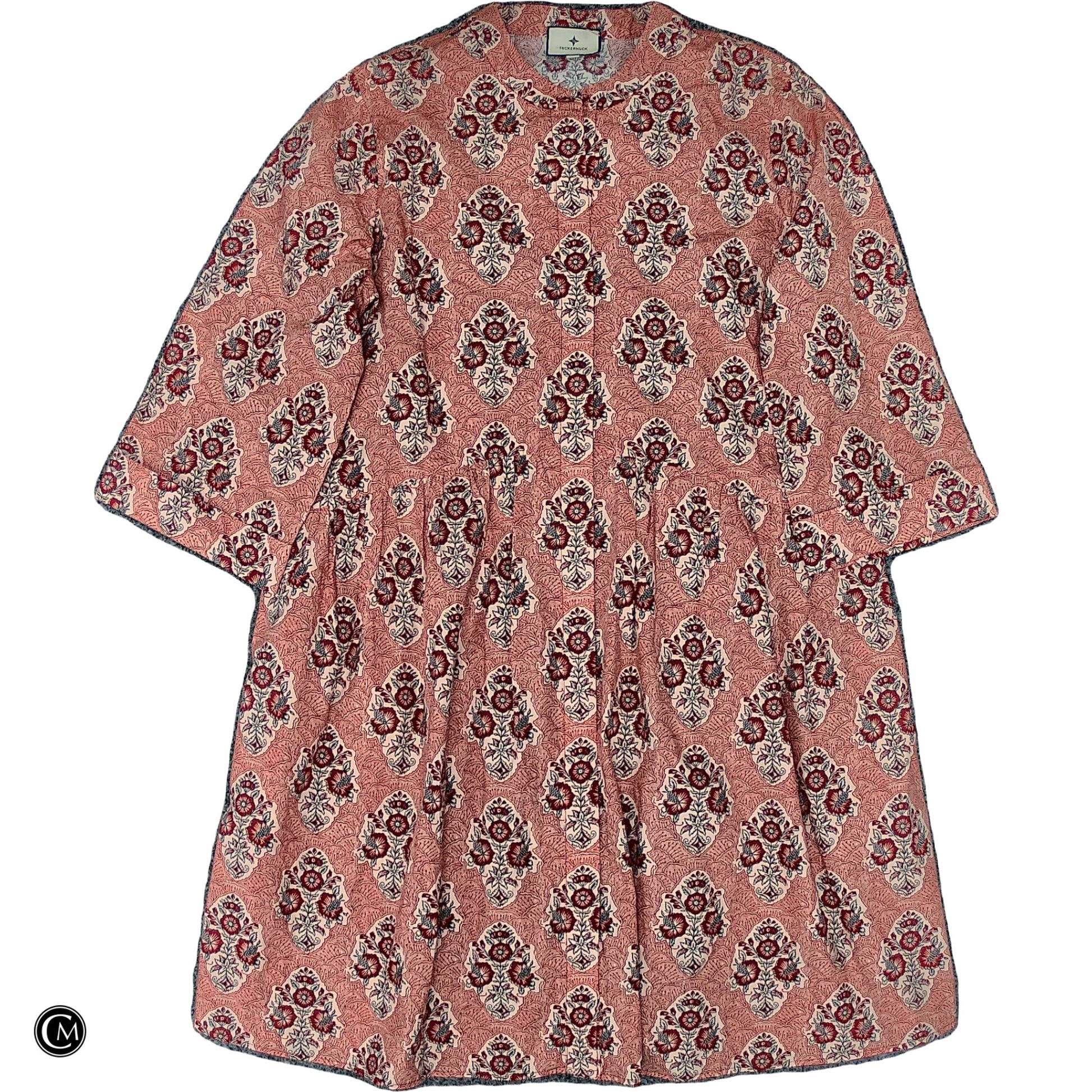 Dress Designer By Tuckernuck In Cream & Orange, Size: Xl image 1