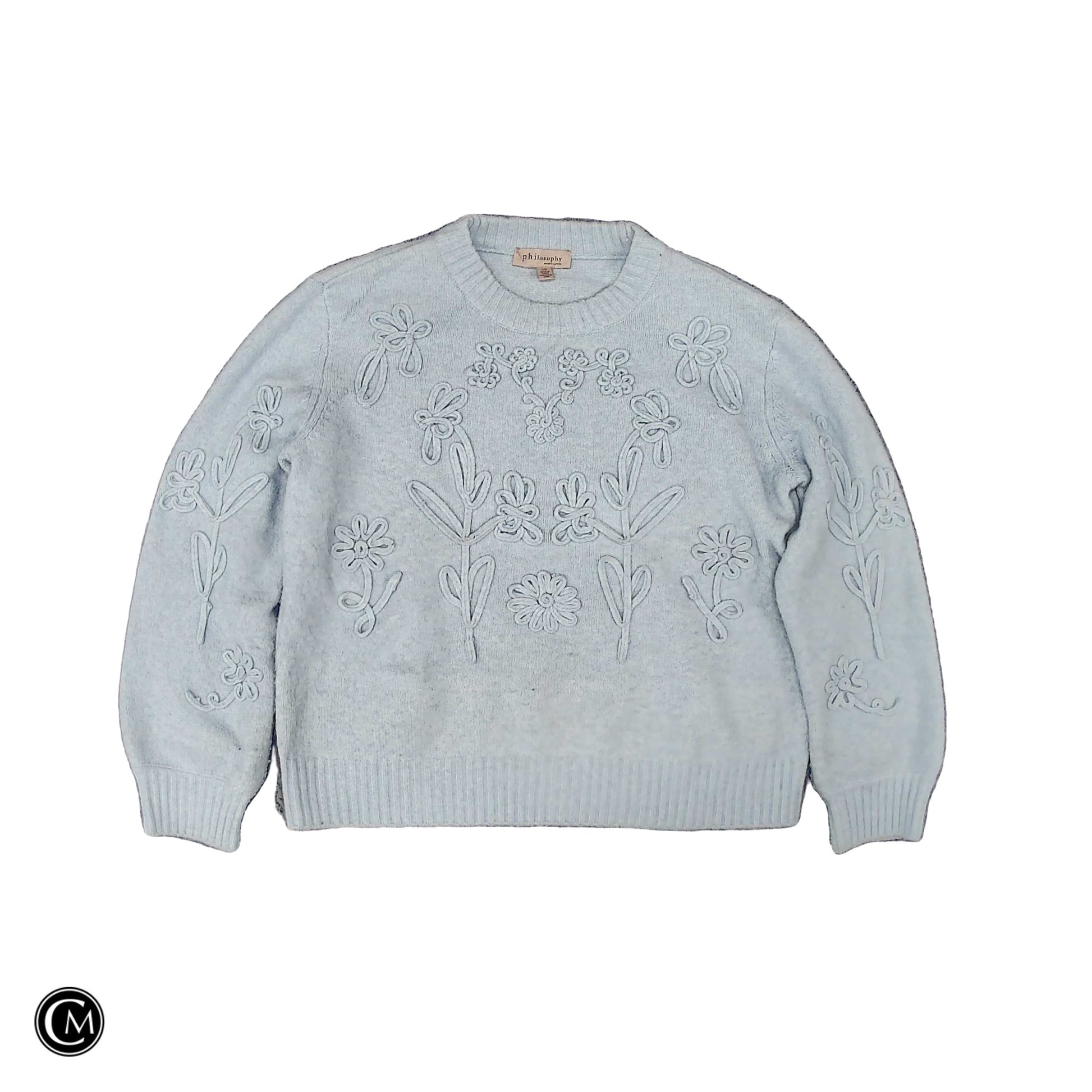 Sweater By Philosophy In Blue, Size: L image 1