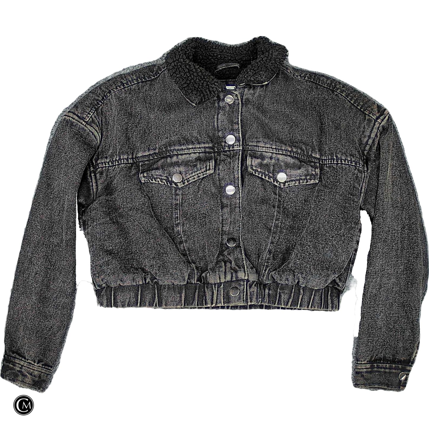 Jacket Denim By Highway In Black Denim, Size: S image 1