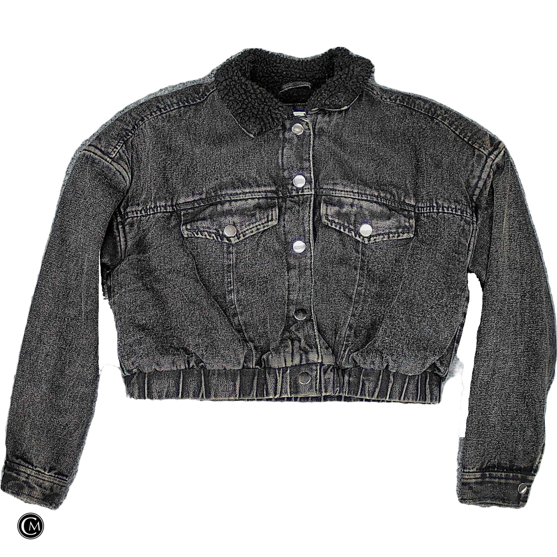 Jacket Denim By Highway In Black Denim, Size: S image 1