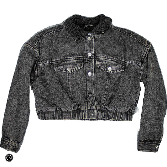 Jacket Denim By Highway In Black Denim, Size: S image 1
