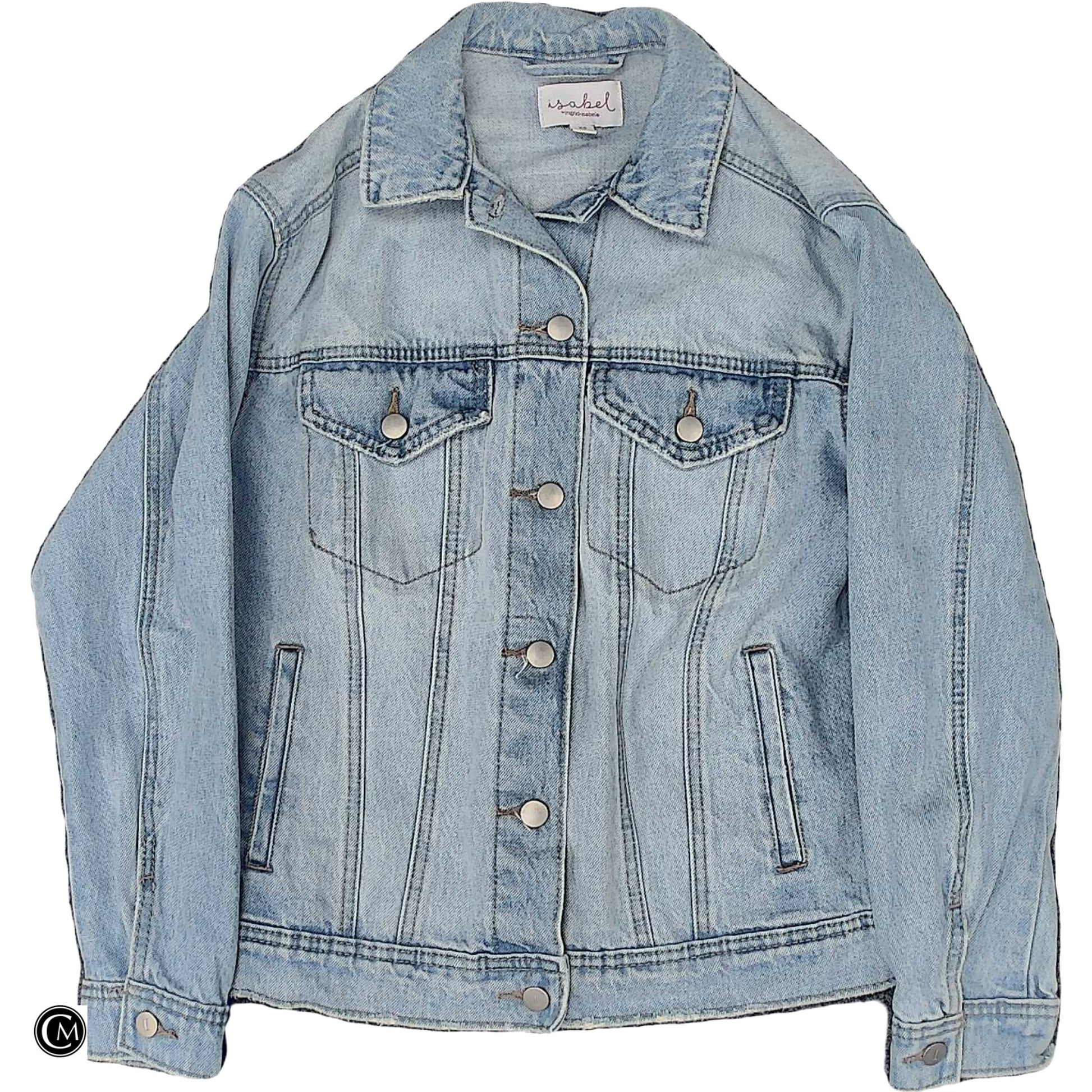 Jacket Denim By Ingrid & Isabel In Blue Denim, Size: Xs image 1