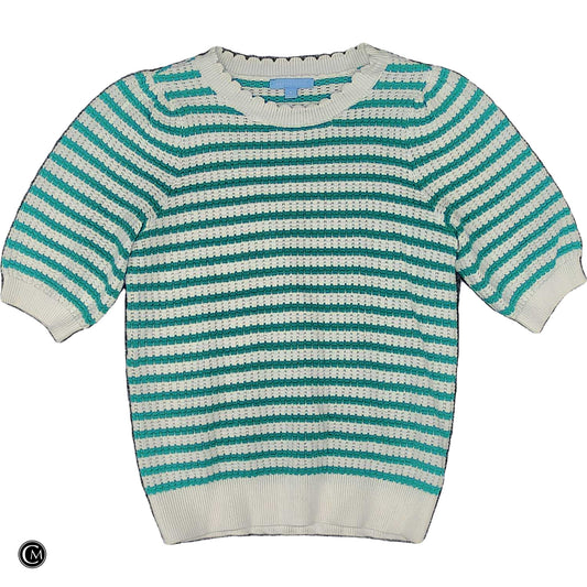 Sweater Ss By Draper James In Cream & Green, Size: S image 1