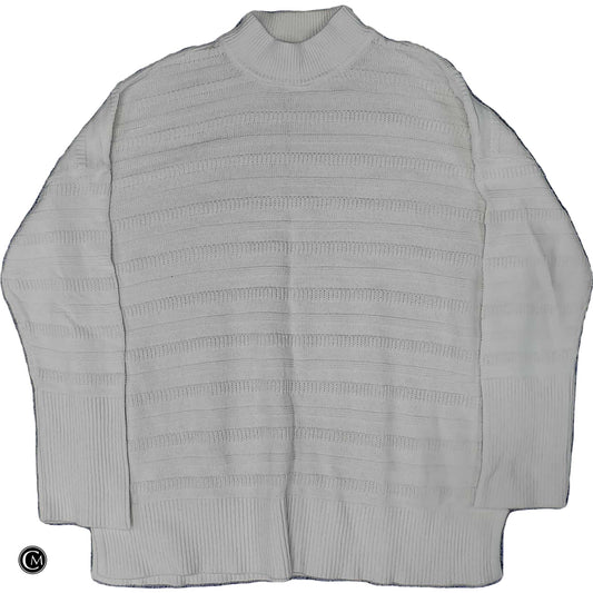 Sweater By Loft In Cream, Size: Xl image 1