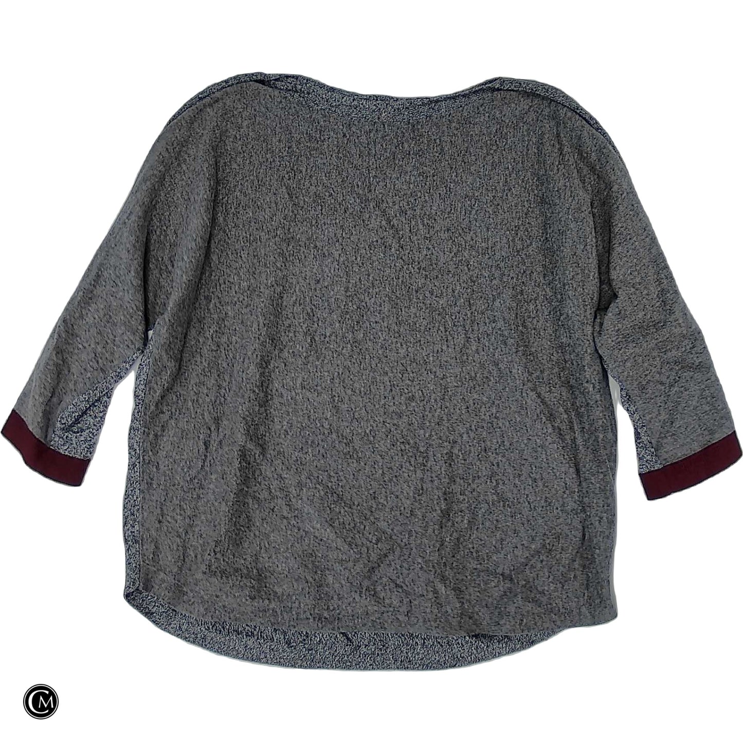 Top Ls By Chicos In Grey & Red, Size: L image 1
