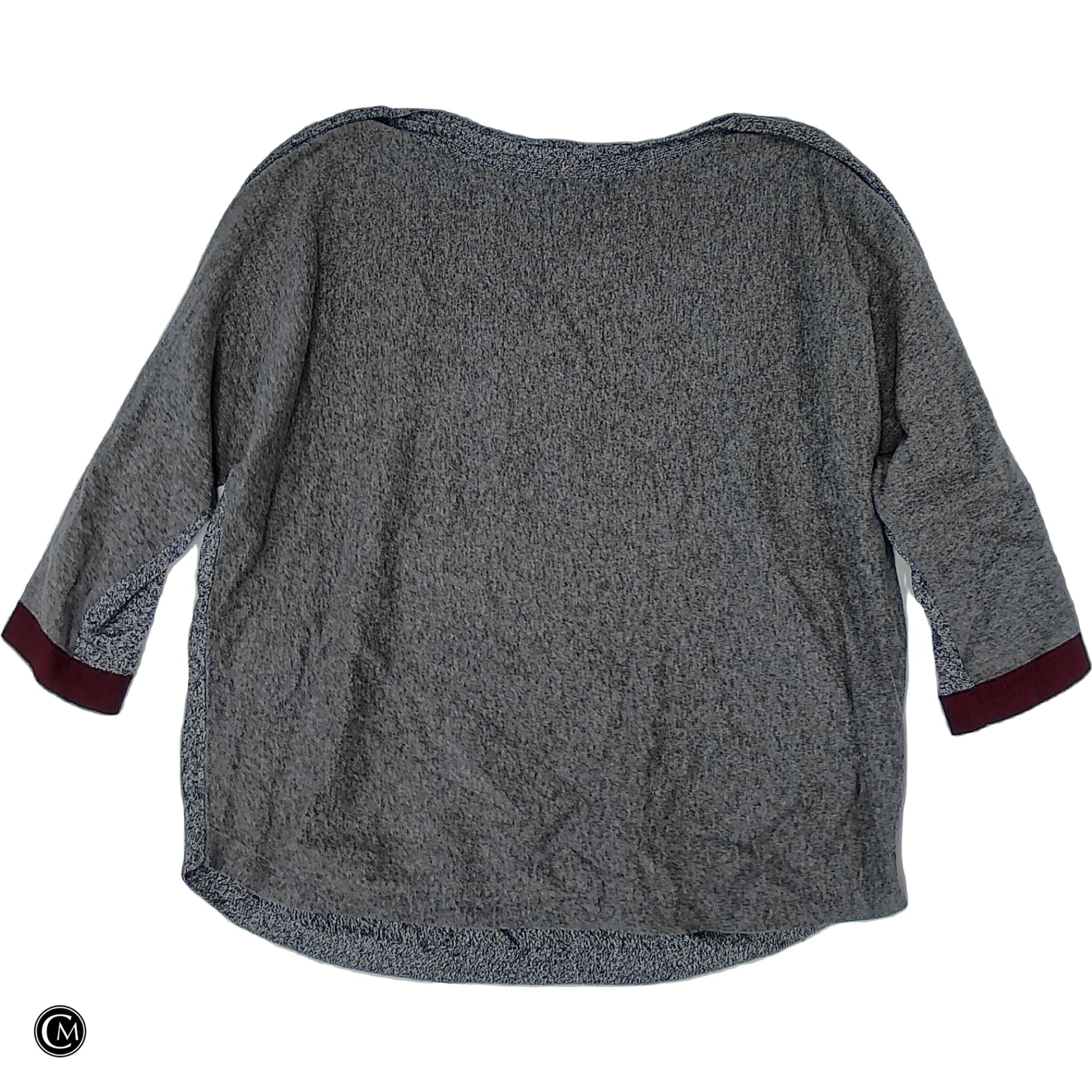 Top Ls By Chicos In Grey & Red, Size: L image 1