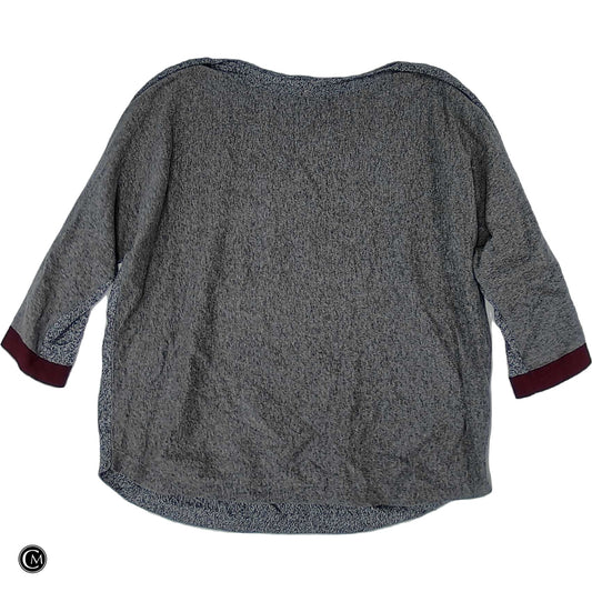 Top Ls By Chicos In Grey & Red, Size: L image 1