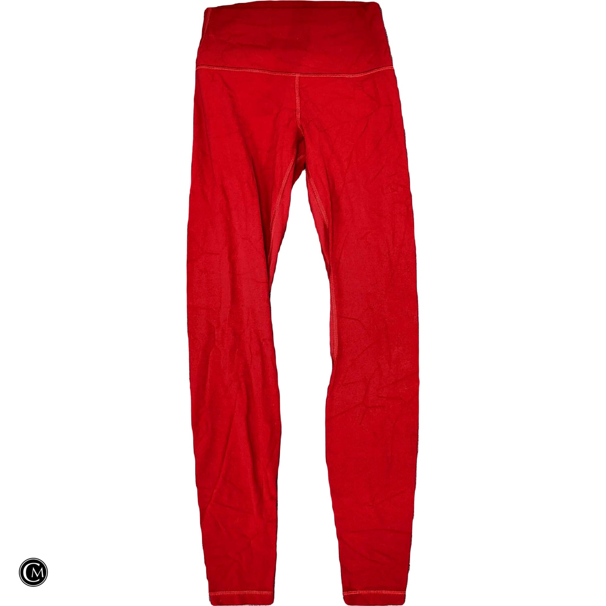 Athletic Leggings By Lululemon In Red, Size: S image 1