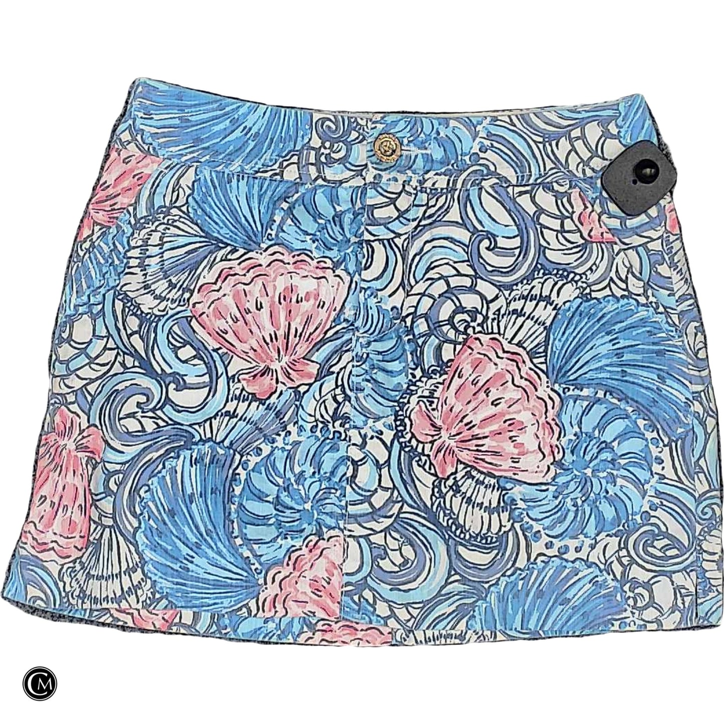 Skort Designer By Lilly Pulitzer In Blue & Pink, Size: Xs image 1