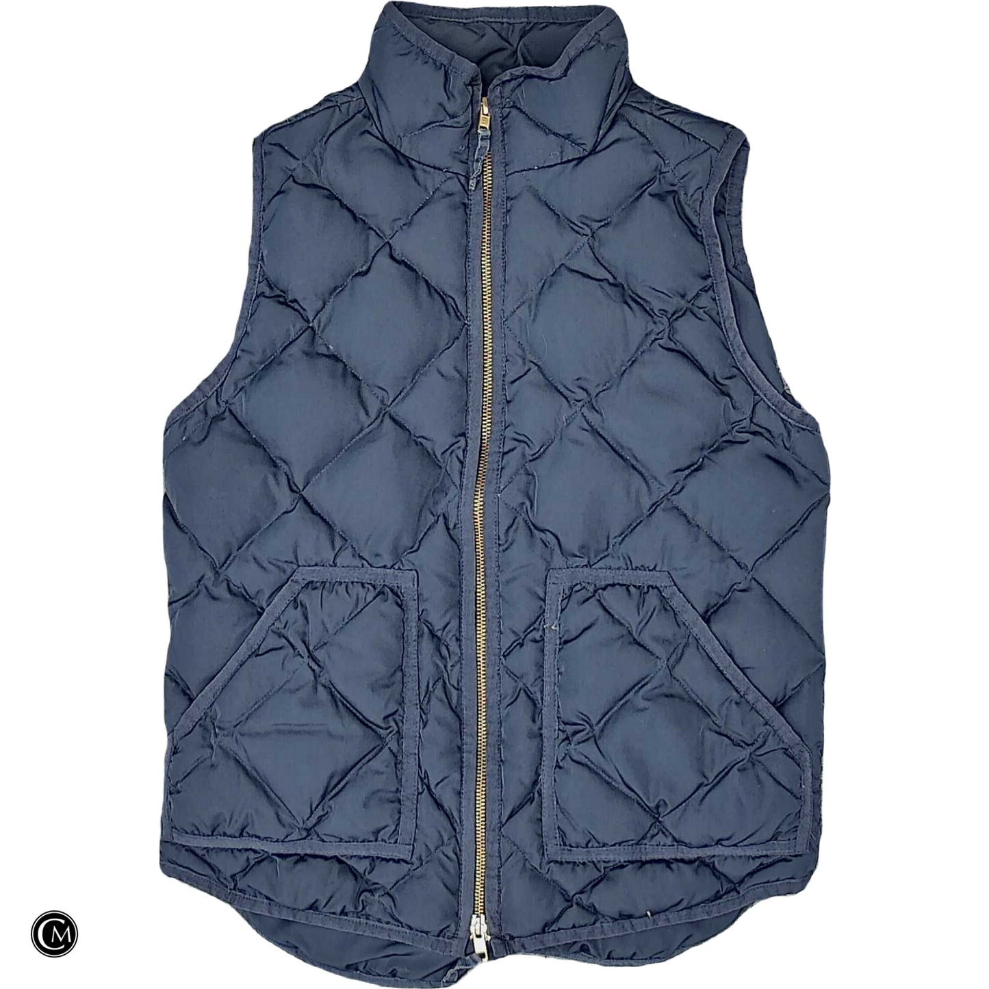 Vest Puffer & Quilted By J. Crew In Navy, Size: Xs image 1