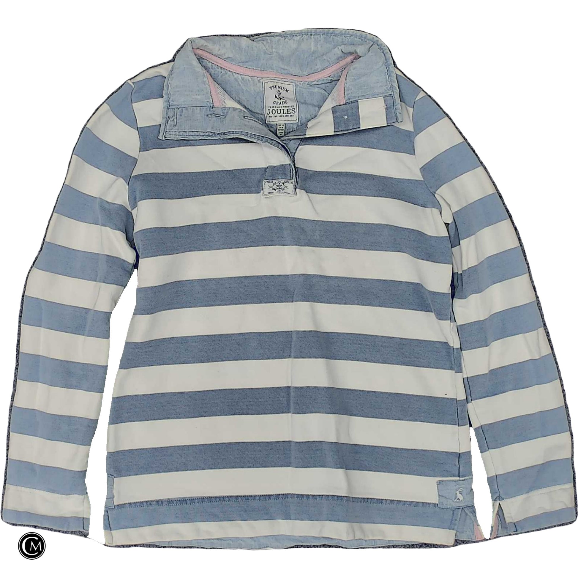Top Ls By Joules In Blue & White, Size: M image 1